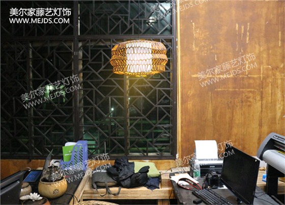 南海又一茗使用美爾家藤藝燈的場景