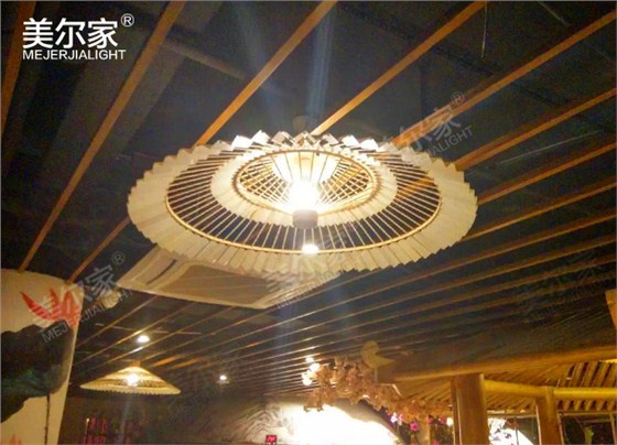 美爾家竹藝吊燈場(chǎng)景圖3