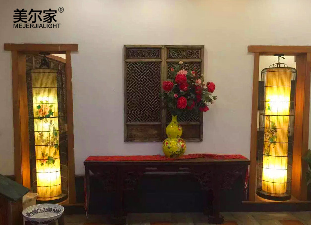 美爾家竹藝吊燈場景圖6
