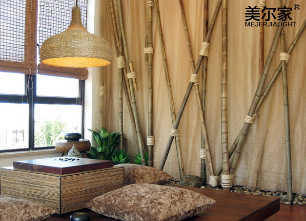 美爾家竹藝吊燈場(chǎng)景圖13
